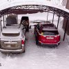 Арочный навес 8 х 8 с сотовым поликарбонатом