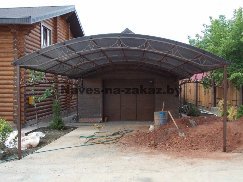 Навес для машины перед гаражом 6 на 6 в Бресте Навес для машины перед гаражом 6 на 6