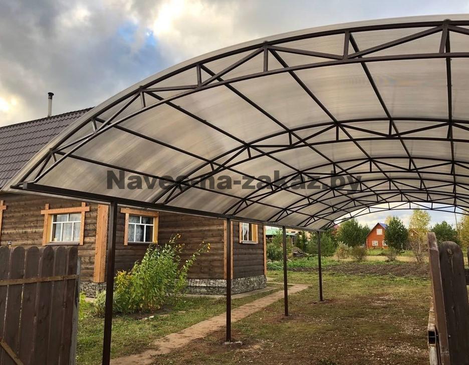 Навес из поликарбоната 6 на 9 в Бресте Навес из поликарбоната 6 на 9