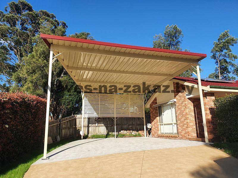 Навес для 2 машин 6 на 6 в Бресте Навес для 2 машин 6 на 6