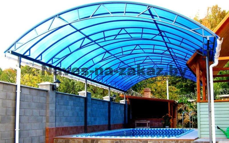 Арочный навес для бассейна 4м х 8м в Бресте Арочный навес для бассейна 4м х 8м