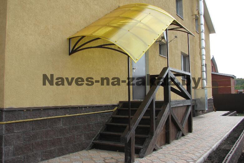 Металлический козырек над крыльцом №123 в Бресте Металлический козырек над крыльцом №123