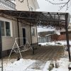 Навес односкатный перед домом 4 на 8
