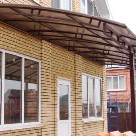 Навес пристроенный к дому 4 на 2 в Бресте Навес пристроенный к дому 4 на 2