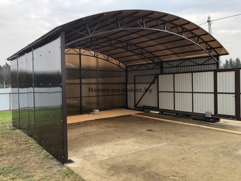 Арочный навес для машины 6,4х6,4 в Бресте Арочный навес для машины 6,4х6,4